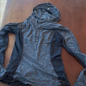 lululemon athletica Charcoal and Black Pullover Hoodie